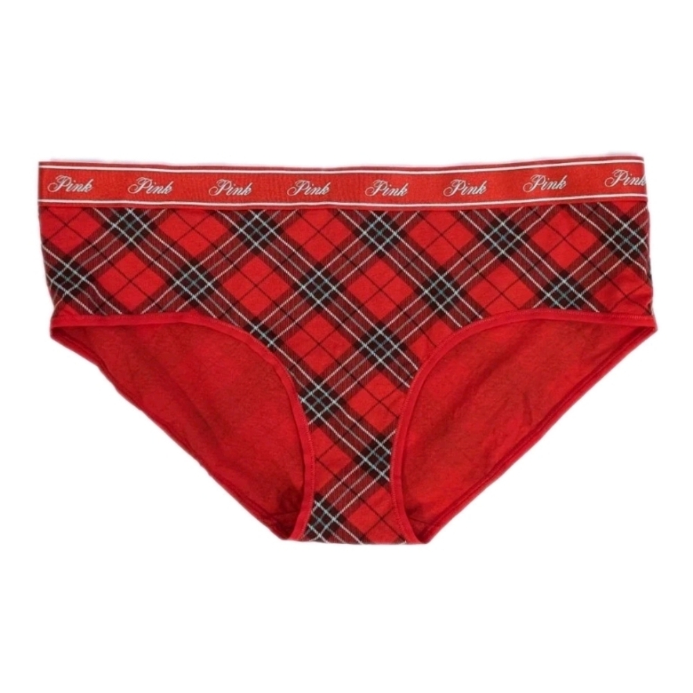 Victoria's Secret PINK Hiphugger XXL Women Plaid Panty New Modal Cotton Hipster
